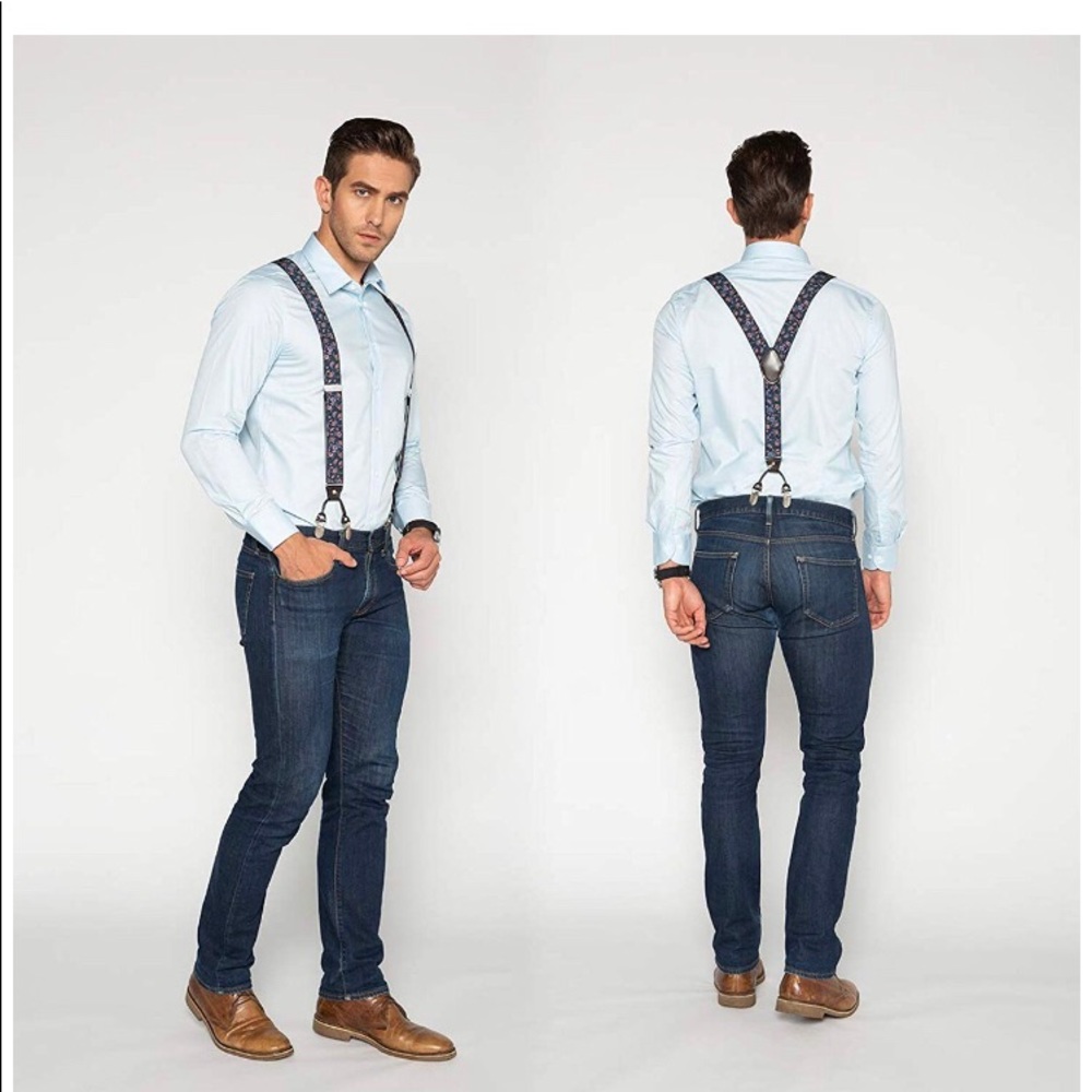 Floral Suspenders men’s NEW